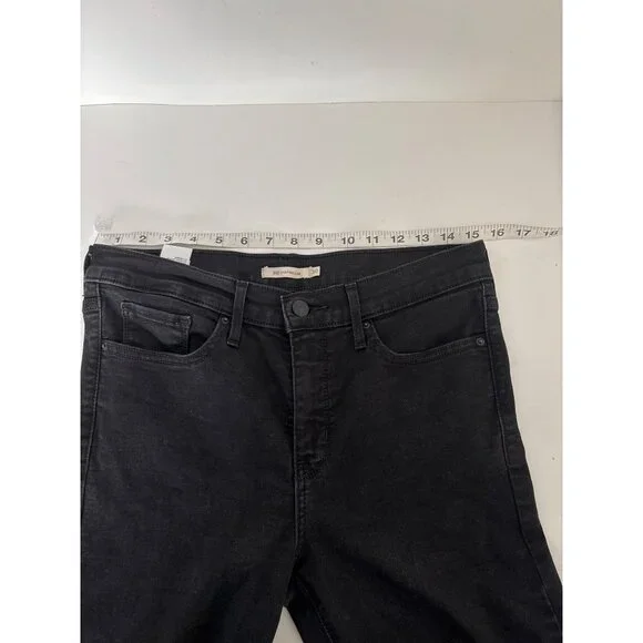 Indie Sleaze Levi’s 312 Jeans Black W30 L30 Slim Mid Rise Stretch Classic Rebel - Picture 8 of 16